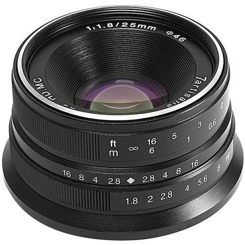 7artisans 25mm F1.8 For Canon EOS-M (Black)