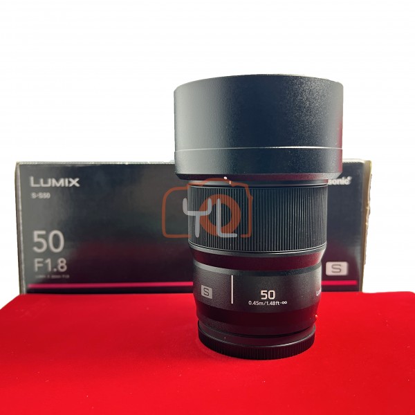 [USED-PJ33] Panasonic 50mm F1.8 Lumix S, 99% Like New Condition (S/N:XF1KA201635)
