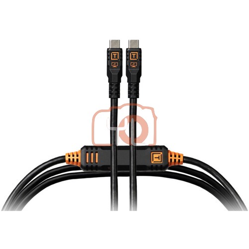 Tether Tools CUC15G2-BLK TetherPro Optima USB-C Cable (15', Non-Reflective Black)
