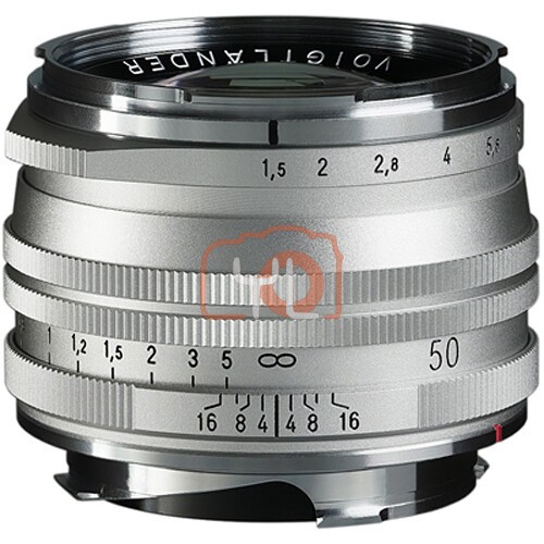 Voigtlander Nokton 50mm f1.5 Aspherical II MC Lens (Silver)