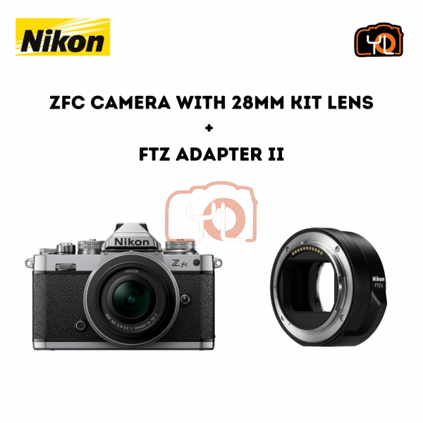 Nikon Z fc with 28mm/f2.8 Classic Kit + FTZ Adapter II