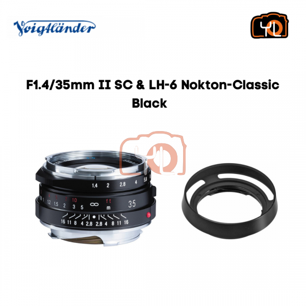 Voigtlander Nokton Classic 35mm F1.4 II SC Lens & LH-6(For Leica M-Mount)