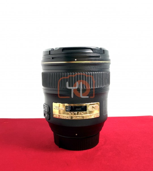 [USED-PJ33] Nikon 24mm F1.4 G AFS, 80% Like New Condition (S/N:GD86176)