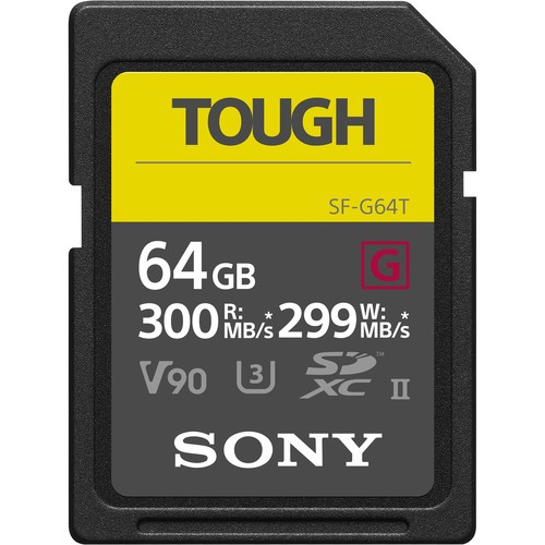 Sony 64GB SF-G Tough Series UHS-II SDHC Memory Card