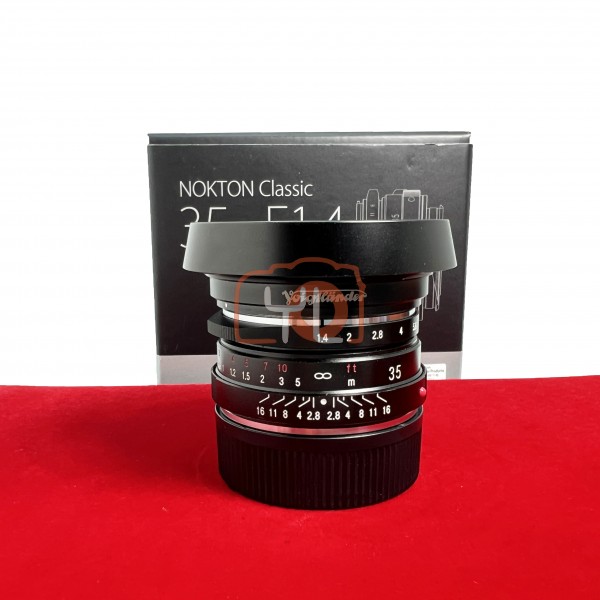 [USED-PJ33] Voigtlander 35mm F1.4 II MC Nokton Classic VM (Leica M), 95% Like New Condition (S/N:7930442)