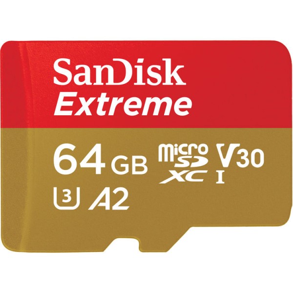 SanDisk 64GB Extreme UHS-I microSD Card (160MB/s)