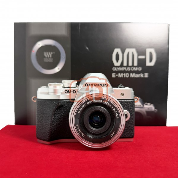 [USED-PJ33] Olympus E-M10 Mark III Kit 14-42mm (Shutter Count : 27K), 80% Condition Like New (S/N:BHXA64456)