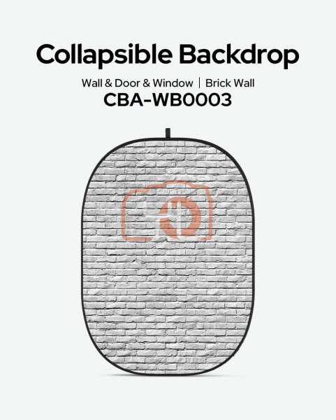 Godox CBA-WB0003 Brick Wall Collapsible Backdrop