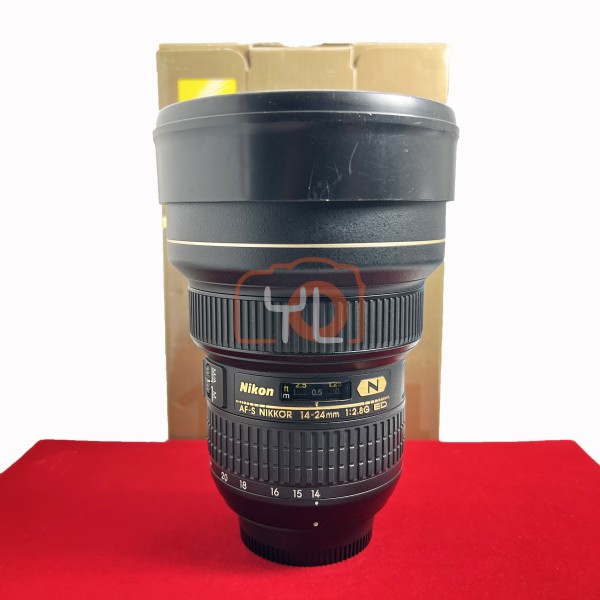 [USED-PJ33] Nikon 14-24mm F2.8 G AFS ED Nano Lens, 90% Like New Condition (S/N:358829)