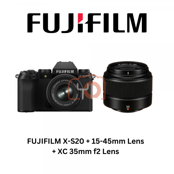 FUJIFILM X-S20 + 15-45mm Lens + XC 35mm f2 Lens