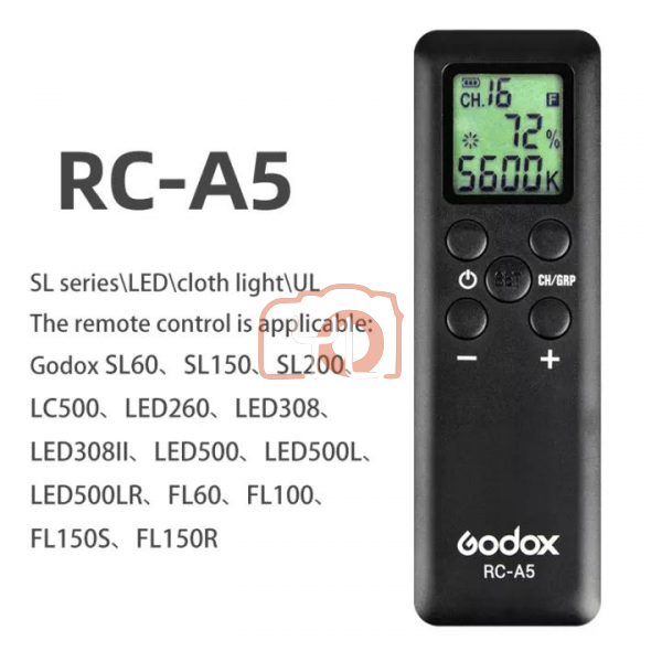Godox Remote Controller RC-A5 fr SL60 SL150 SL200 LC500 LED260 LED308 LED308III LED500LR LED500 LED500L FL60 FL150 FL150S FL150R