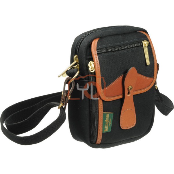 Billingham Compact Stowaway Camera Bag (Black Canvas / Tan Leather Trim, 1.8)