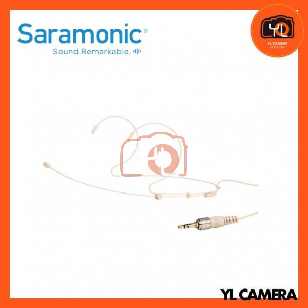 Saramonic DK6A Slimline Omnidirectional Headset Microphone for Saramonic, Rode, Sennheiser, Senal, Azden, and BOYA Transmitters (Locking 3.5mm TRS Connector)