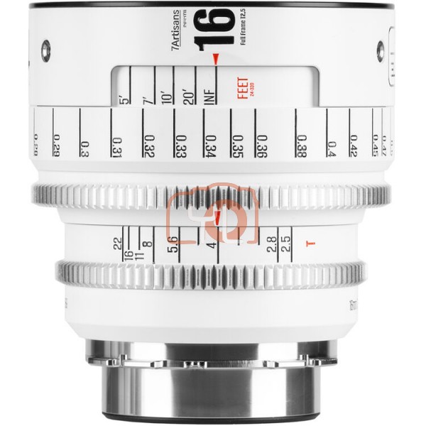 7Artisans INFINTE 16mm T2.5 Cine Lens (ARRI PL Mount, White)