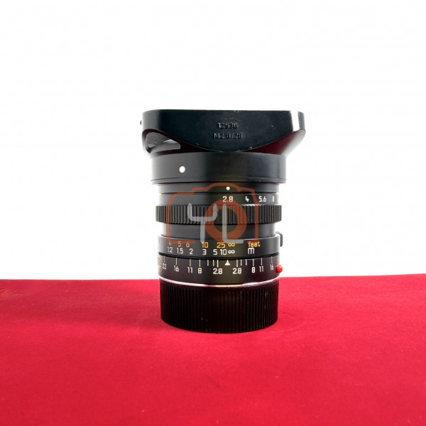 [USED-PJ33] Leica 28mm F2.8 Elmarit-M Version III (11804 ), 95% Like New Condition (S/N:3519160)