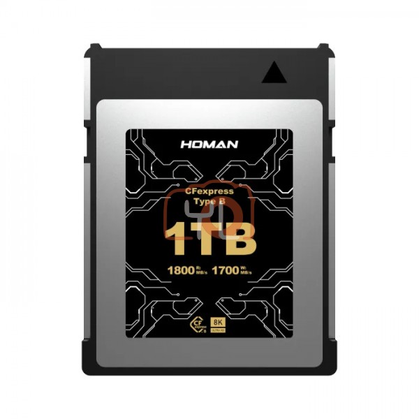 Homan CFexpress Card Type-B 1TB | Max 1800 MB/s | 8K RAW | Adaptive Thermal Control