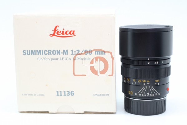 [USED-PJ33] Leica Summicron M 90mm F2 (11136) 95%LIKE NEW CONDITION SN:3595114