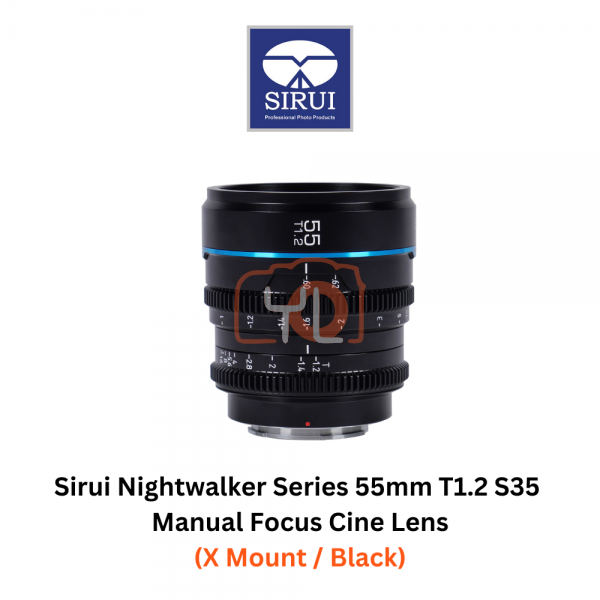 Sirui 55mm T1.2 S35 Manual Focus Cine Lens (X Mount, Black)