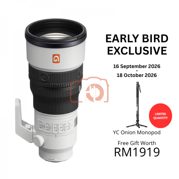 [PRE-ORDER] Sony FE 400mm f4.5 GM OSS Lens - Sony E (Free YC ONION Monopod)