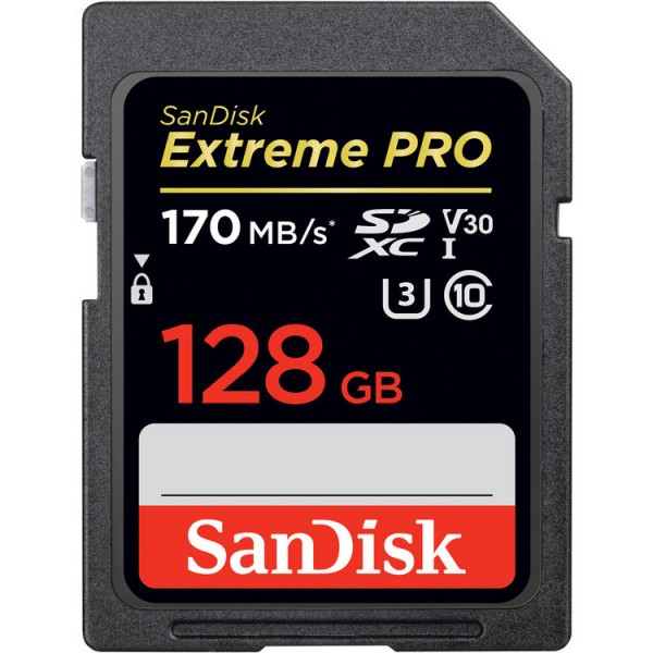 SanDisk 128GB Extreme PRO UHS-I SD Card (170MB/s)