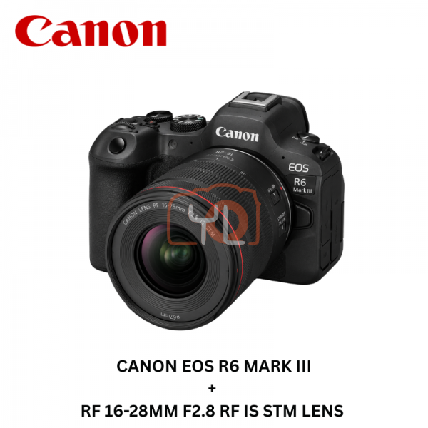 Canon EOS R6 Mark III Body + RF 16-28mm F2.8 IS STM Lens