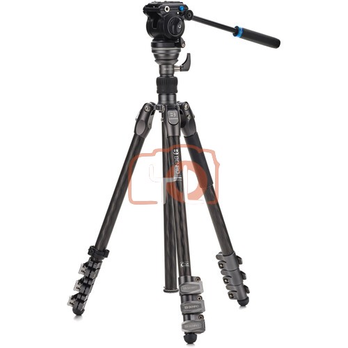 Benro FRHN14CFS2PRO Rhino S2PRO Video Tripod Kit with Flip Locks (Carbon Fiber)