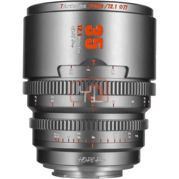 7Artisans 35mm T2.1 Hope S35 Cine Lens (Sony E Mount, Titanium Gray)