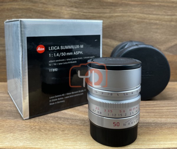 [USED @ YL LOW YAT]-Leica 50MM F1.4 Summilux-M ASPH (Silver) 11892,95% Condition Like New,S/N:4220541