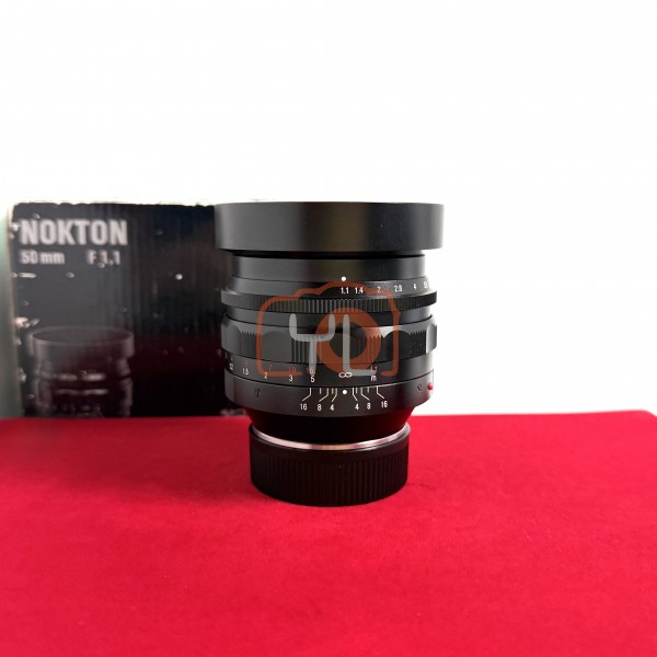 [USED-PJ33] Voigtlander 50MM F1.1 Nokton VM (Leica M) ,95%Like New Condition (S/N:8050419)
