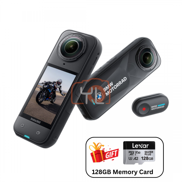 Insta360 X5 360° 8K Camera - BMW Motorcycle Edition (Free 128GB Memory Card)