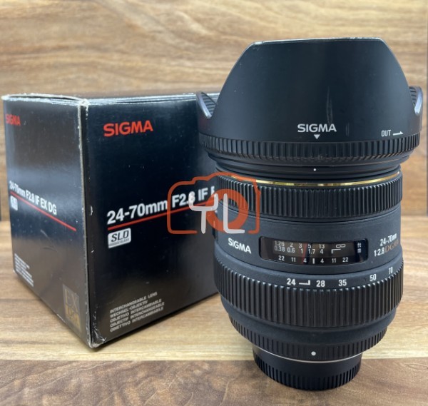 [USED @ IOI CITY]-Sigma 24-70mm F2.8 EX DG HSM Lens for Nikon,90% Condition Like New,S/N:4068637