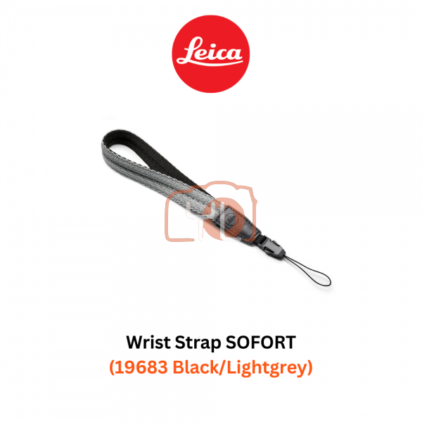 Leica Wrist Strap SOFORT - 19683 Black/Lightgrey