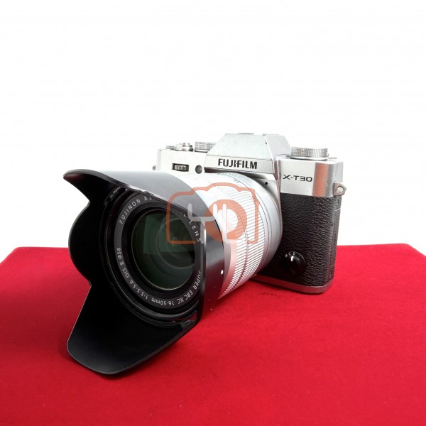 [USED-PJ33] Fujifilm X-T30 With 16-50mm (Silver), 80% Condition Like New (S/N:9A003630)