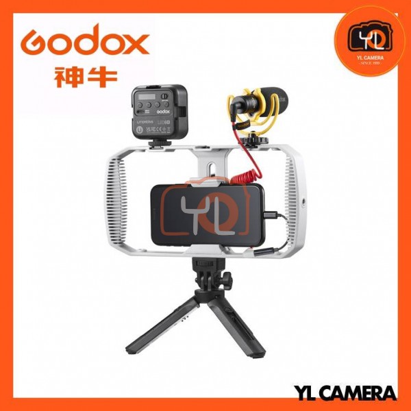 Godox VK1-LT Vlogging Kit (with LED6R RGB Video Light / IOS Edition)