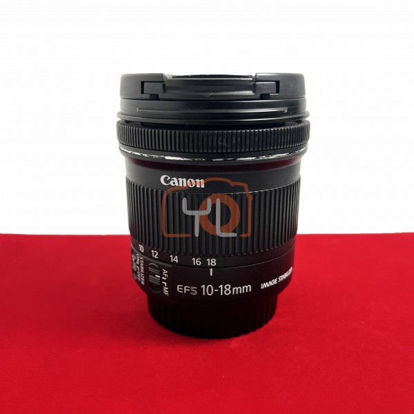 [USED-PJ33] Canon 10-18mm F4.5-5.6 IS STM EFS, 85% Like New Condition (S/N:2412001621)