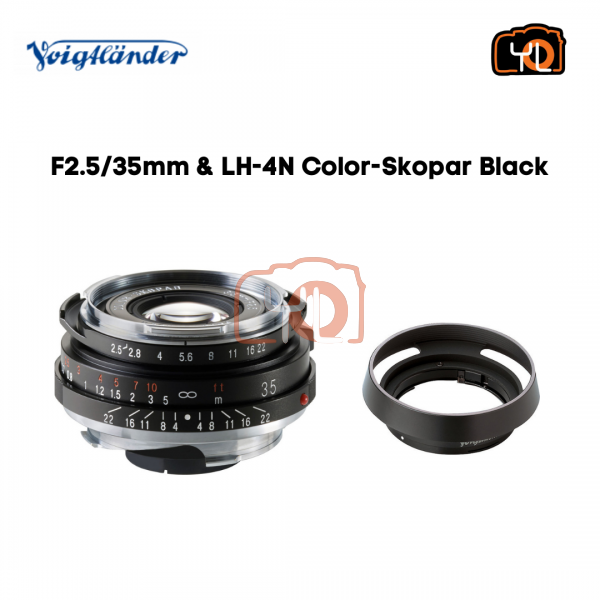 Voigtlander 35mm F2.5 Color-Skopar Lens & LH-4N(For Leica M-Mount)