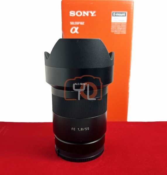 [USED-PJ33] Sony 55mm F1.8 ZA FE , 80% Like New Condition (S/N:316675)