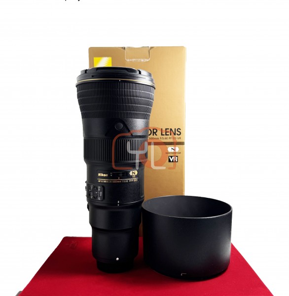 [USED-PJ33] Nikon 500mm F5.6 E PF VR AFS , 90% Like New Condition (S/N:208286)