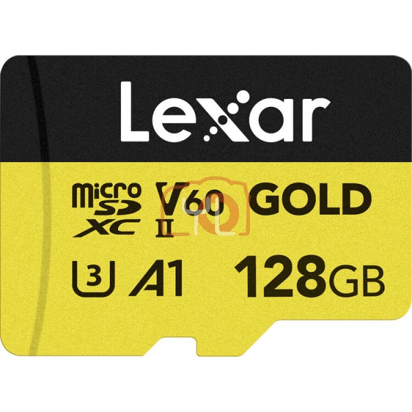 Lexar 128GB Professional GOLD UHS-II microSDXC Memory Card