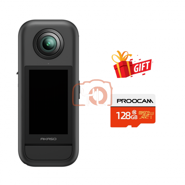AKASO 360 Action Camera creator combo ( Free 128GB)