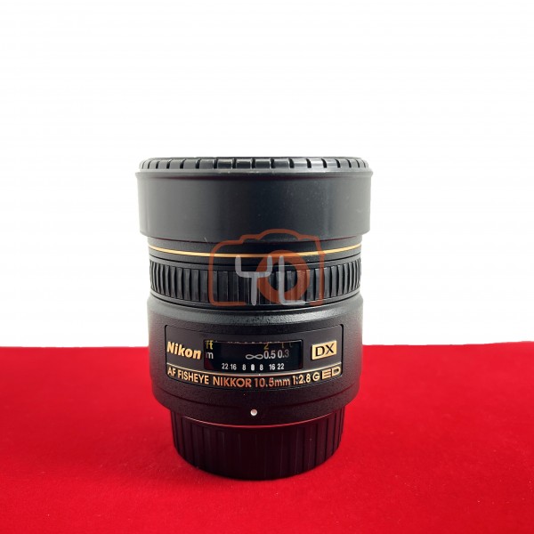 [USED-PJ33] Nikon 10.5MM F2.8G Fisheye AF DX Lens, 90% Like New Condition (S/N:405072)