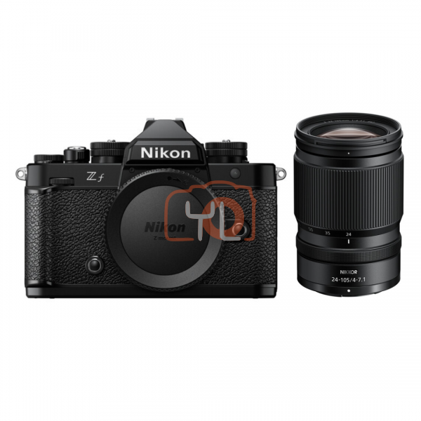 Nikon ZF Mirrorless Camera Kit 24-105mm F4 Lens (Black) (Free Extra Battery EN-EL15c Redeem online send email to service@futuromic.com )