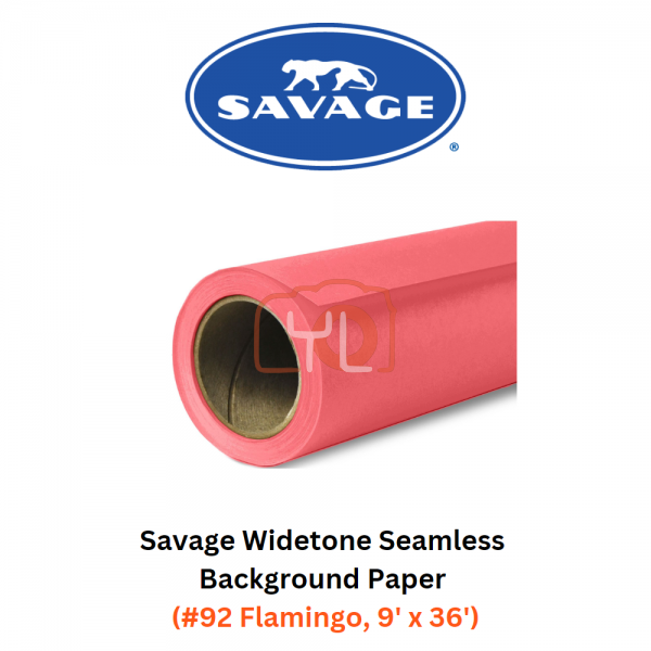 Savage Widetone Seamless Background Paper (#92 Flamingo, 9' x 36')