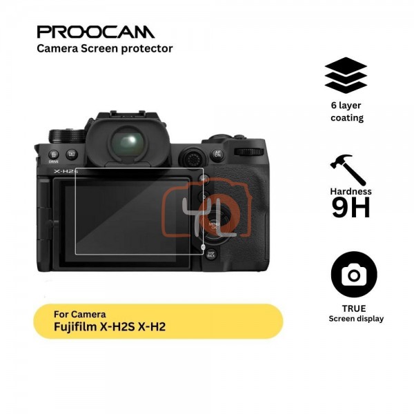 Proocam SPF-XH25 Premium Tempered Glass LCD Screen Protector Fujifilm XH25 XH2