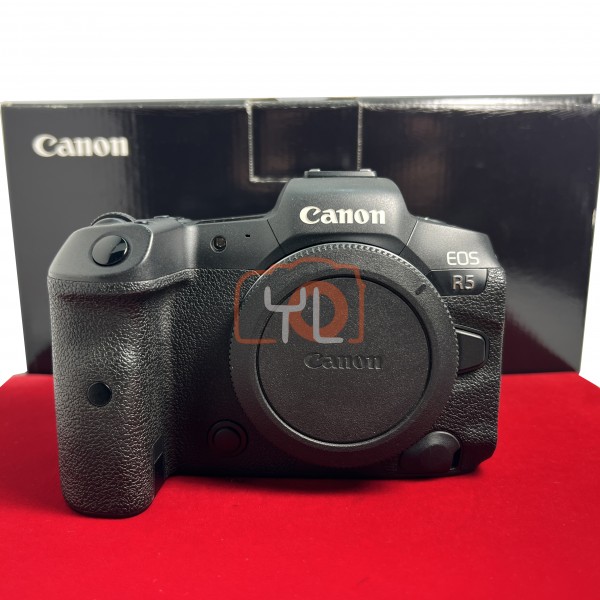 [USED-PJ33] Canon EOS R5 Body (Shutter Count: 34K) (LCD Have a line), 80% Like New Condition (S/N:28021000294)