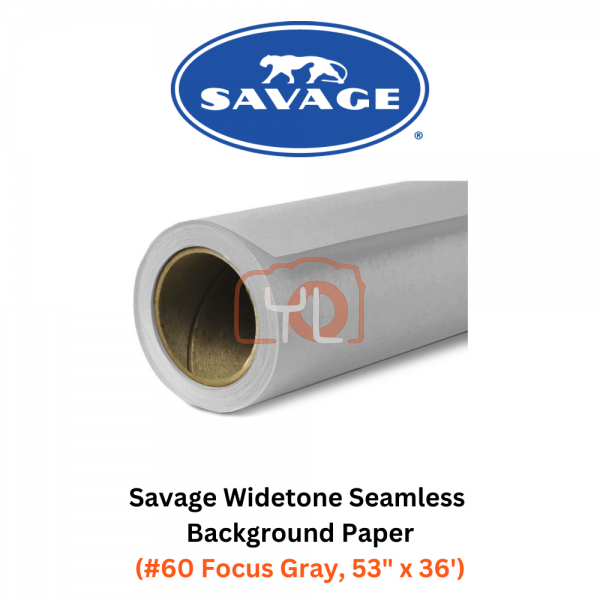 Savage Widetone Seamless Background Paper (#60 Focus Gray, 53