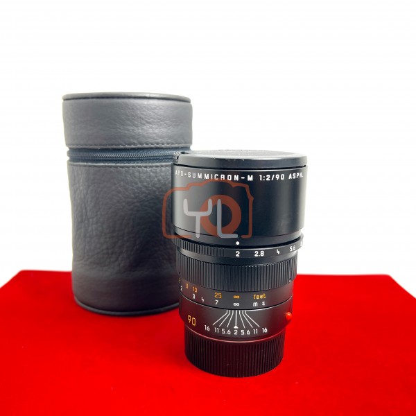 [USED-PJ33] Leica 90mm F2 APO Summicron-M ASPH 11884 , 90%Like New Condition (S/N:3924391)