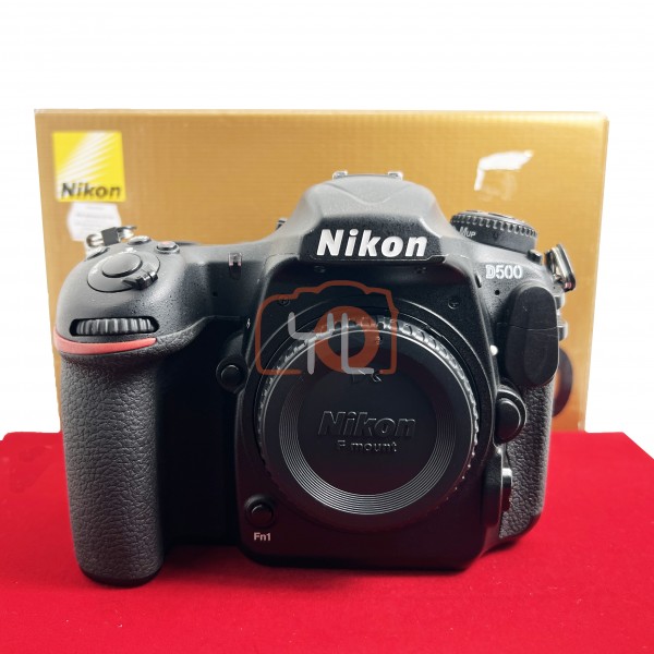 [USED-PJ33] Nikon D500 Body (Shutter Count : 35K), 90% Like New Condition (S/N:8501360)