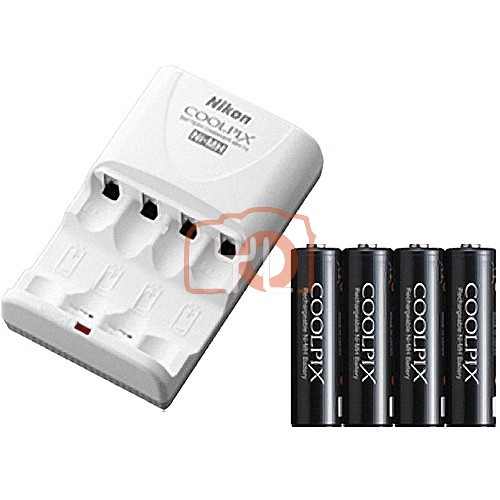 Nikon MH-73 Rechargeable 4pcs Batteries and Charger Kit