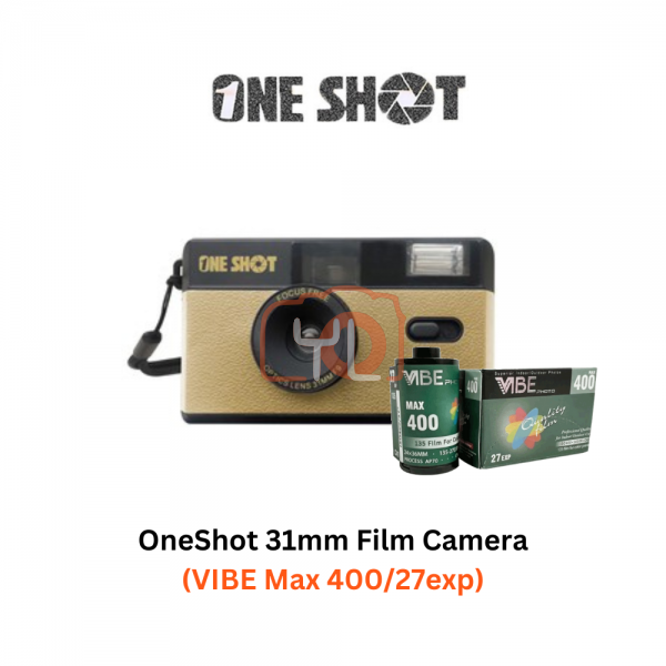 OneShot Film Camera + VibeMax 400/27 - Gold